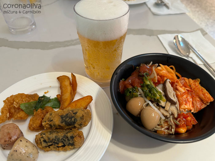 揚げ物のみならず野菜も摂取できてありがたや